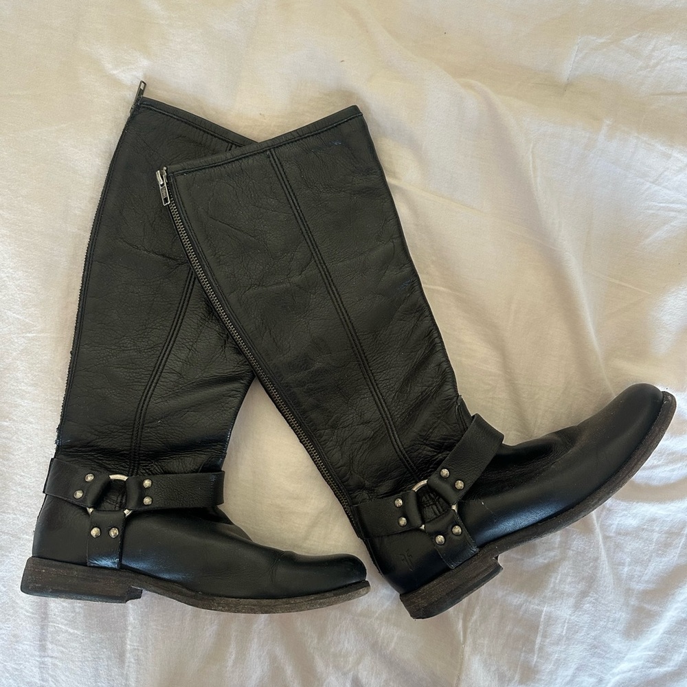 Frye leather boots VERONICA HARNESS TALL
